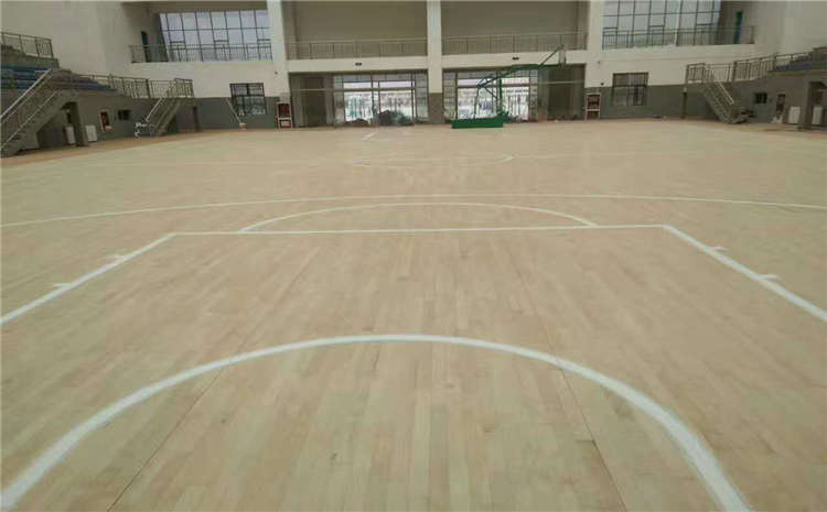 硬木企口運動木地板施工