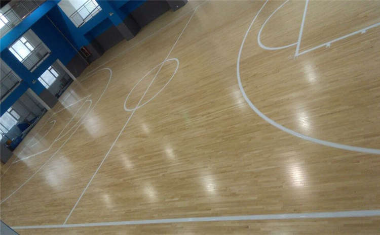 籃球館實木地板安裝